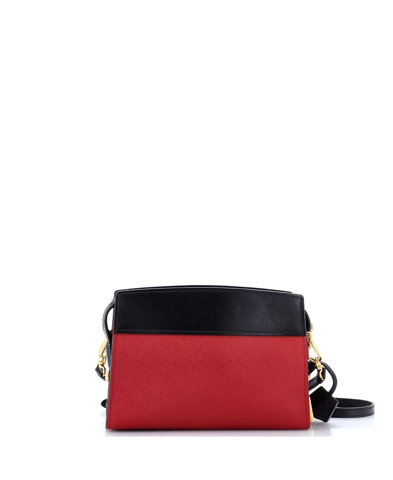 Pre-Owned Prada Bibliotheque Crossbody Saffiano Leather