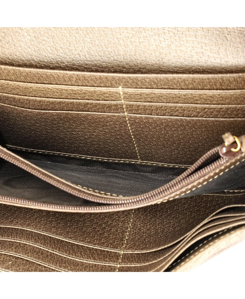 Pre-Owned Gucci Ophidia Chain Wallet Gg Coated Canvas