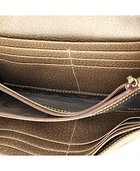 Pre-Owned Gucci Ophidia Chain Wallet Gg Coated Canvas