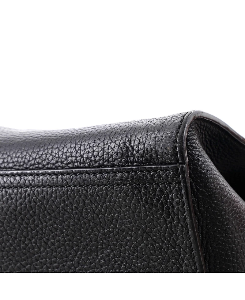 Pre-Owned Gucci Medium Gg Marmont Top Handle Bag Leather