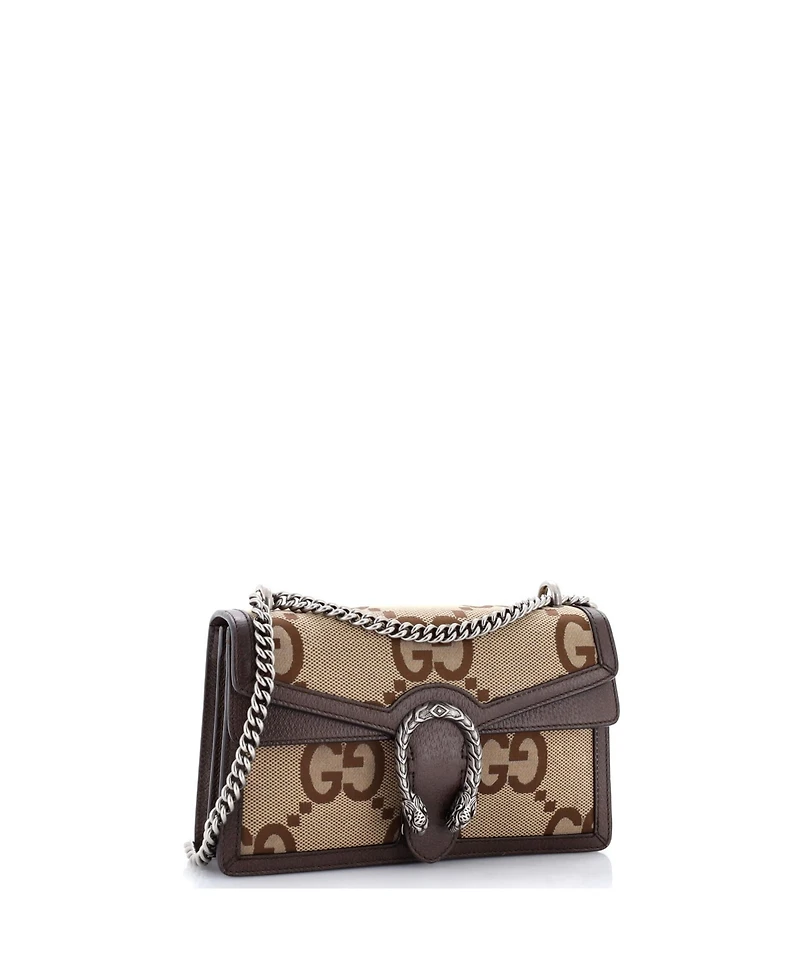 Pre-Owned Gucci Small Dionysus Bag Jumbo Gg Canvas