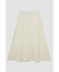 Karen Millen Women's Milano Knit Full Midi Skirt
