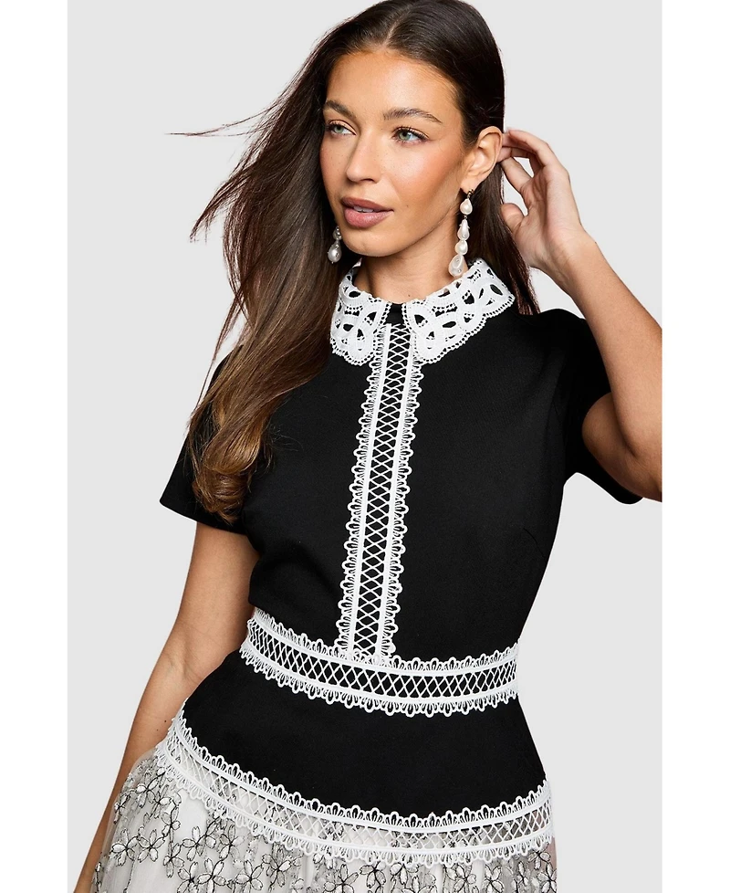 Coast Women's Embroidered Mesh Skirt Midaxi Dress