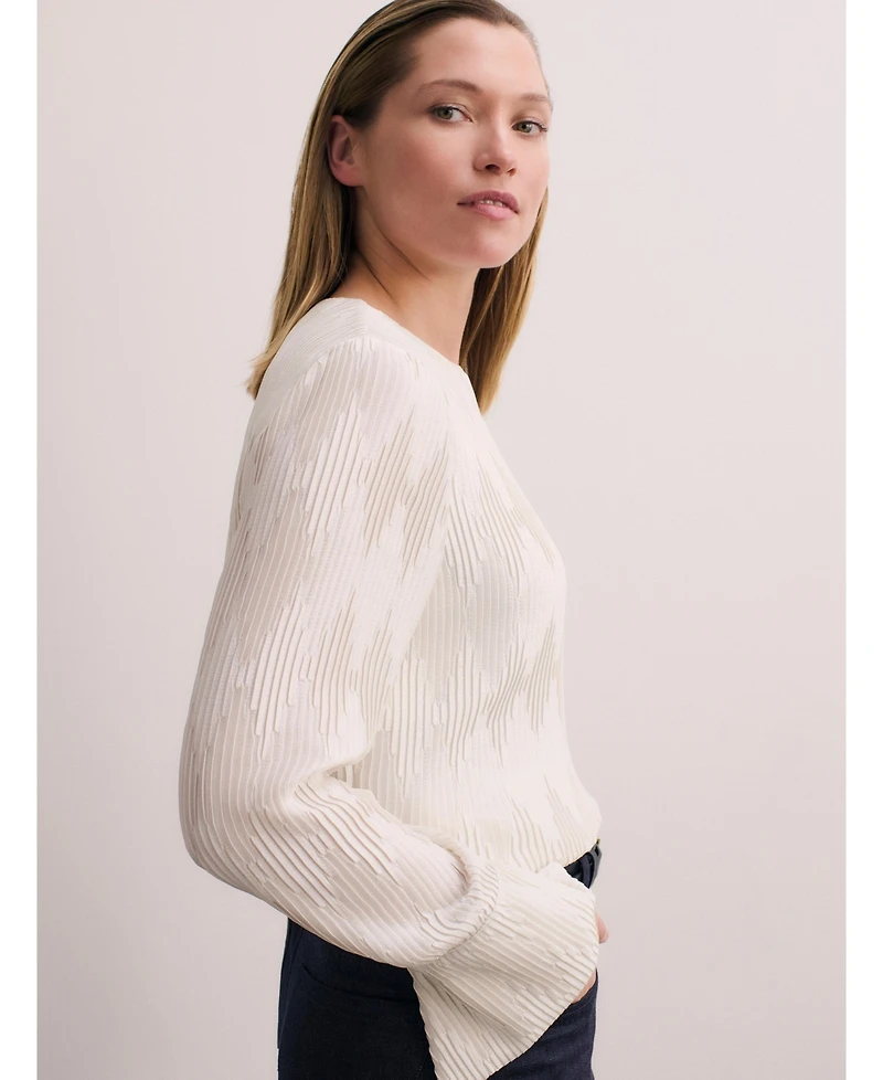 The Fold Women's Ellesmere Plisse Blouse