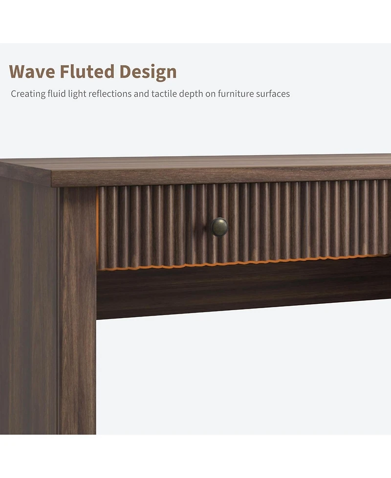 gaomon Modern Executive Desk with Charging Station, Usb-c/A and 6.56ft Cord