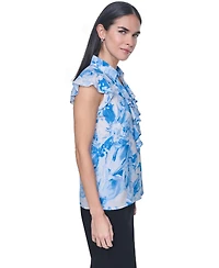Calvin Klein Women's Collared Neck Top