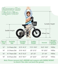 Slickblue Kids Adjustable Bicycle with Clear Chain Guard Protection