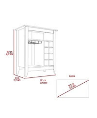 flynama 6-Bottle 1-Drawer 1-Shelf Bar Cabinet