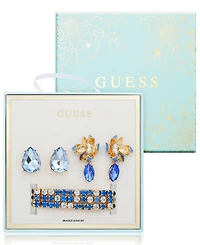 Guess 3-Pc. Rose Gold-Tone Bracelet and Stud Earrings Set