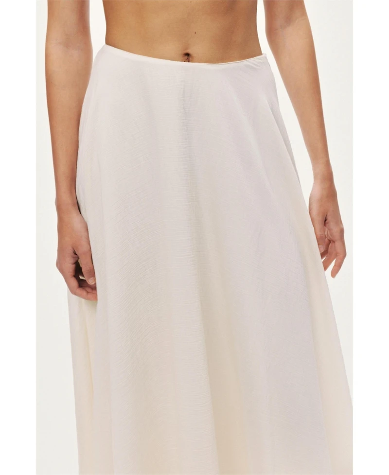 Nocturne Women's Flowy High-Waisted Midi Skirt
