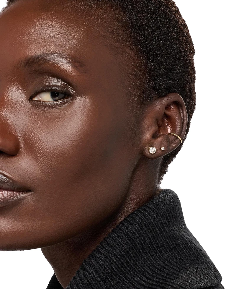 Ana Luisa Gold-Plated Invisible Medium Stud Earrings