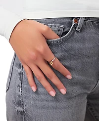 Ana Luisa Leia Two-Tone Heart Ring