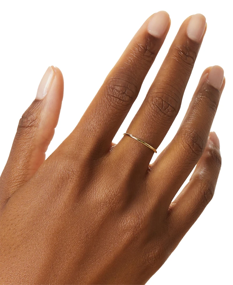 Ana Luisa Stephanie Gold-Plated Band Ring