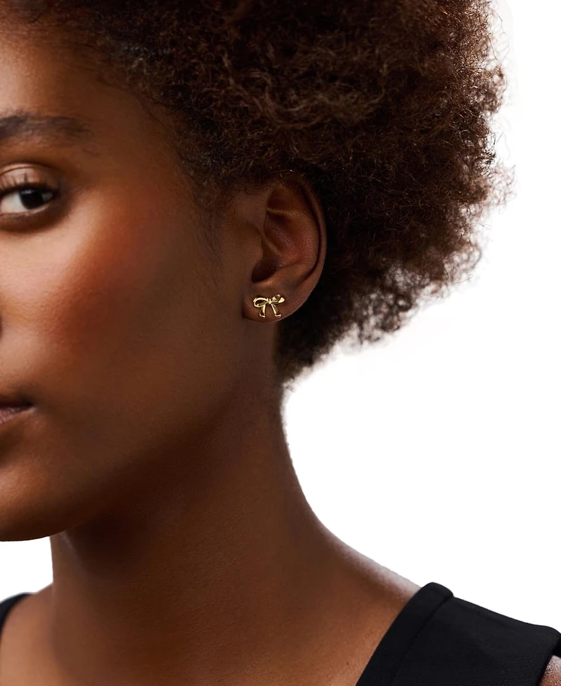 Ana Luisa Tracy Gold-Plated Bow Earrings