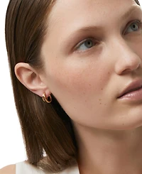 Ana Luisa Scarlett Gold-Plated Double Hoop Earrings