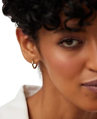 Ana Luisa Gold-Plated Huggie Hoop Earrings