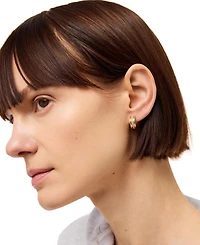 Ana Luisa Asher Triple Gold-Plated Huggie Earrings