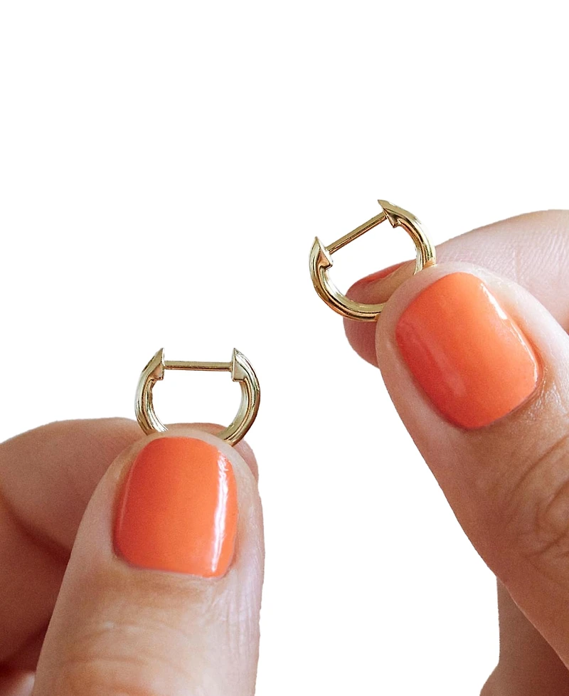 Ana Luisa Gold-Plated Mini Huggie Hoop Earrings
