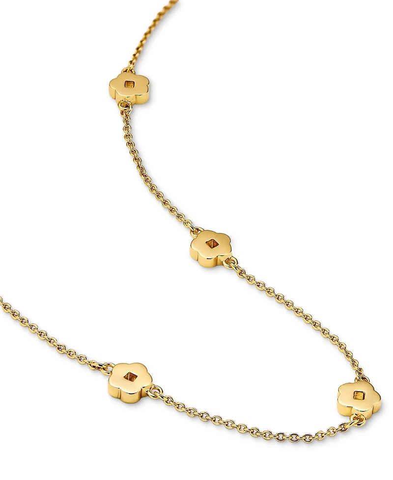 Ana Luisa Rowena Gold-Plated Flower Station Necklace