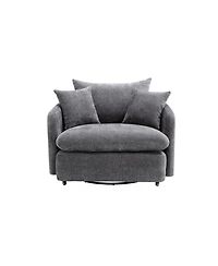 Streamdale Furniture Swivel Sofa Armchair with 3 Pillows.