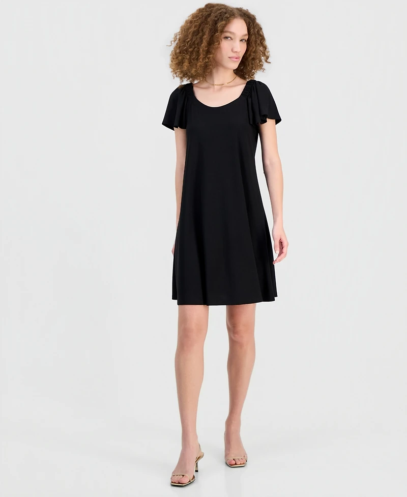 Robbie Bee Women's On/Off-The-Shoulder Dress