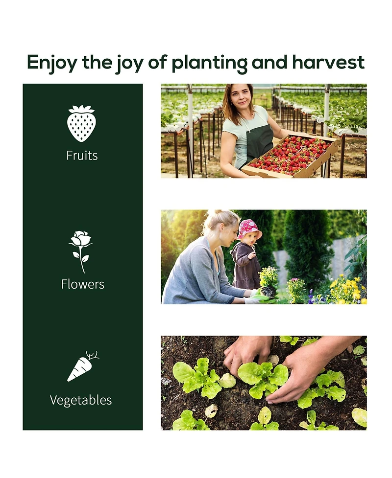 Outsunny Portable Mini house with 4 Zippe Doors, Pvc Cover,