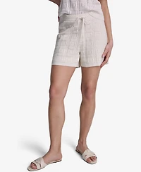 Bcbg Women's Geometric Printed Pull-On Shorts