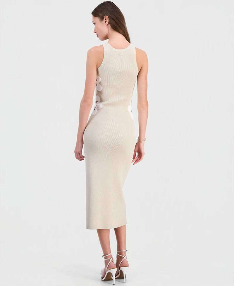 Guess Women's Laurie Sleeveless Metallic Knit Midi Dress