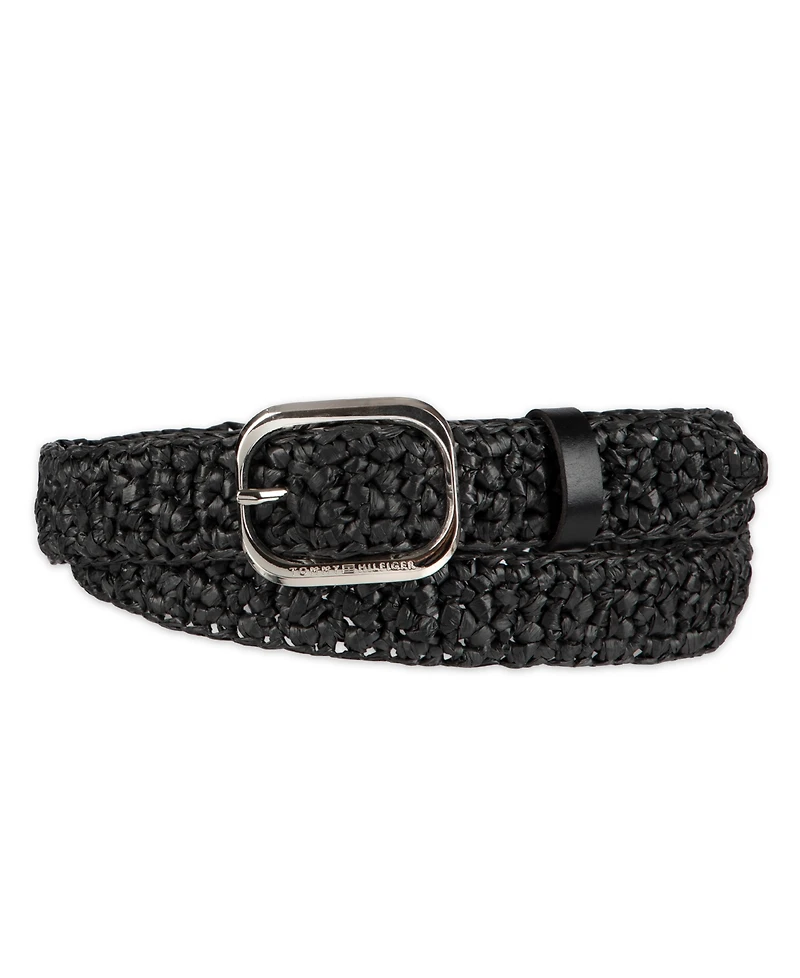Tommy Hilfiger Women's Fully Adjustable Casual Crocheted Belt
