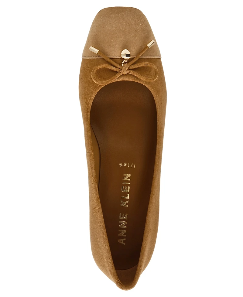 Anne Klein Women's Waiter Leather Wedge Heel Pumps