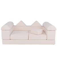 Gouun 9-Piece Climb and Crawl Foam Playset with Suede Fabric Cover