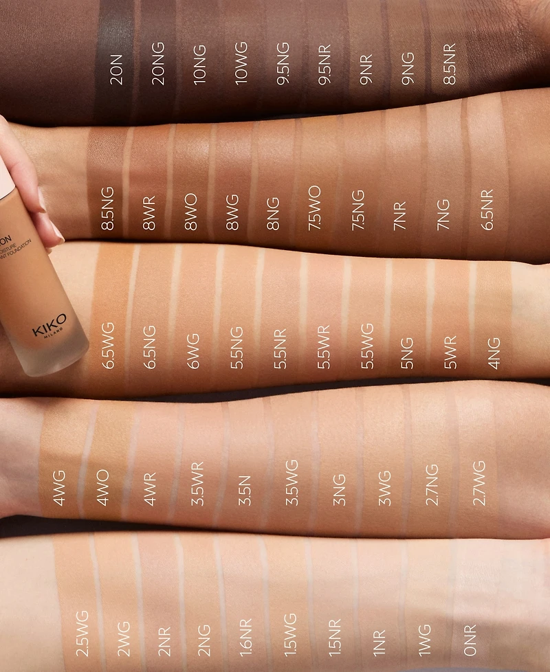 Kiko Milano Love Fusion 24-Hour Moisture Radiant Foundation, 1.01 oz.