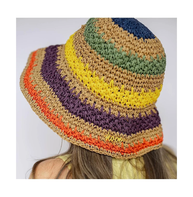 Headbands of Hope Women's Raffia Woven Bucket Hat
