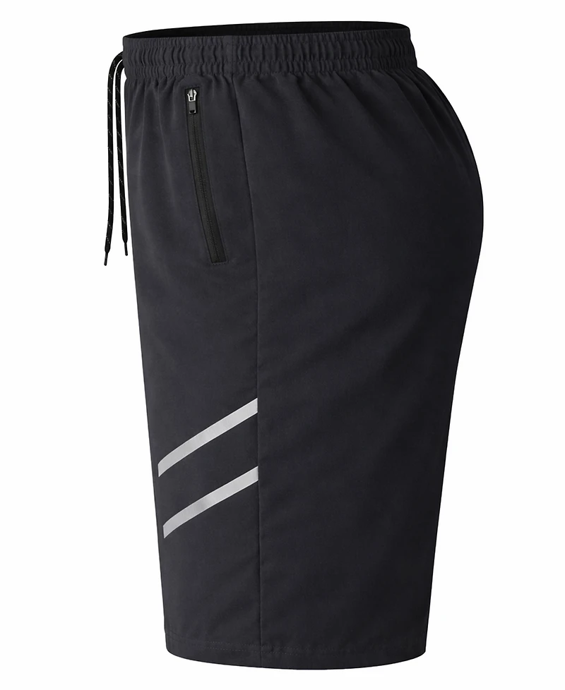 Galaxy By Harvic Jump Start Men's Performance Training Shorts With Zipper Pockets-5 Pack
