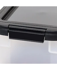 Iris Usa 10 Lbs / 12.75 Qt Airtight Dog Food Storage Container, 2 Pack, for Dog Cat Bird and Other Pet Food Storage Bin, Keep Fresh, Translucent Body,