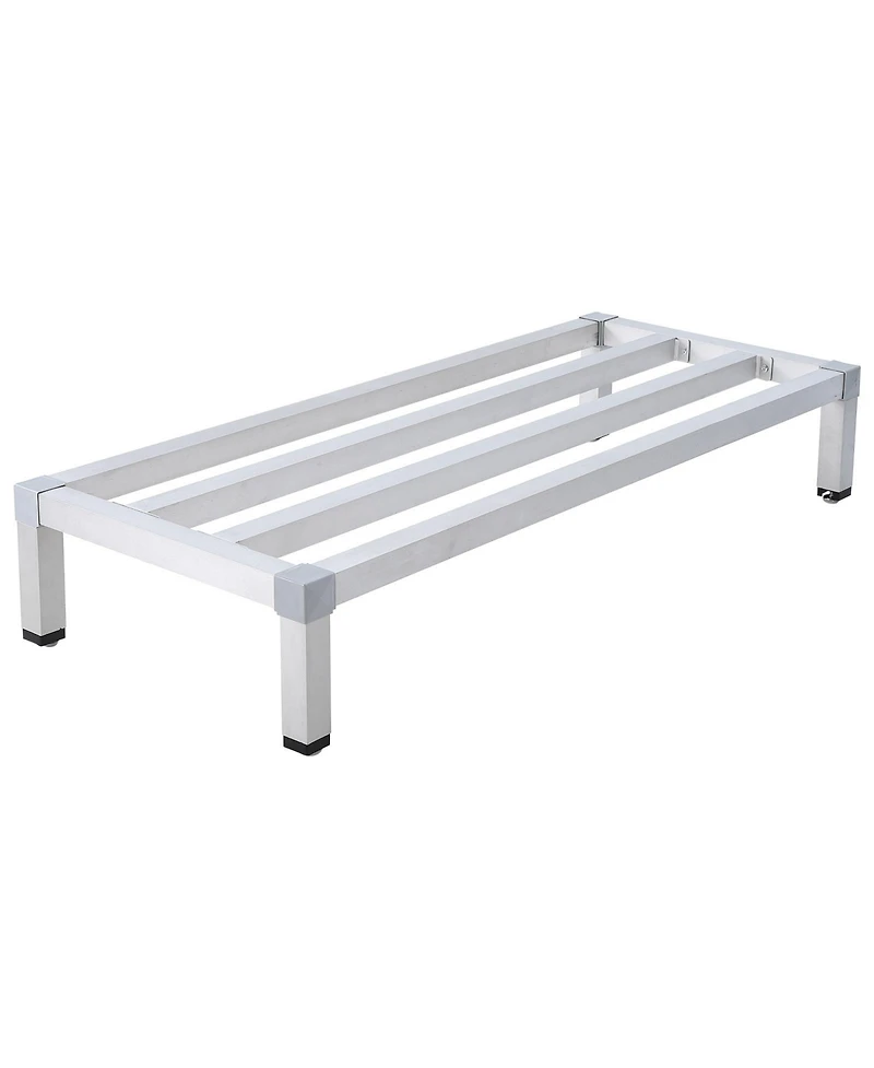 Homfan Heavy Duty Aluminum Storage Rack - Rust-Resistant Organizer with Non-Slip Feet,for Bathroom