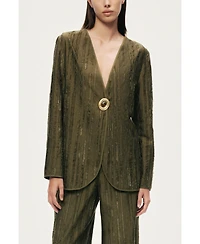 Nocturne Women's Textured Tailored Jacket