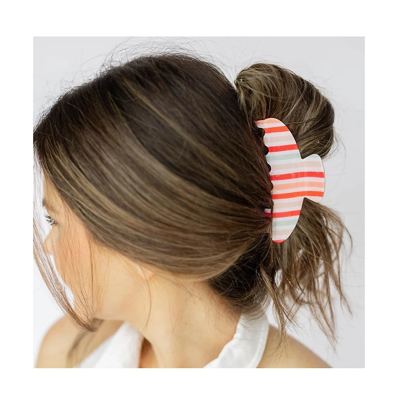 Headbands of Hope Women's Medium Hair Claw Clip - Stripe Sunset