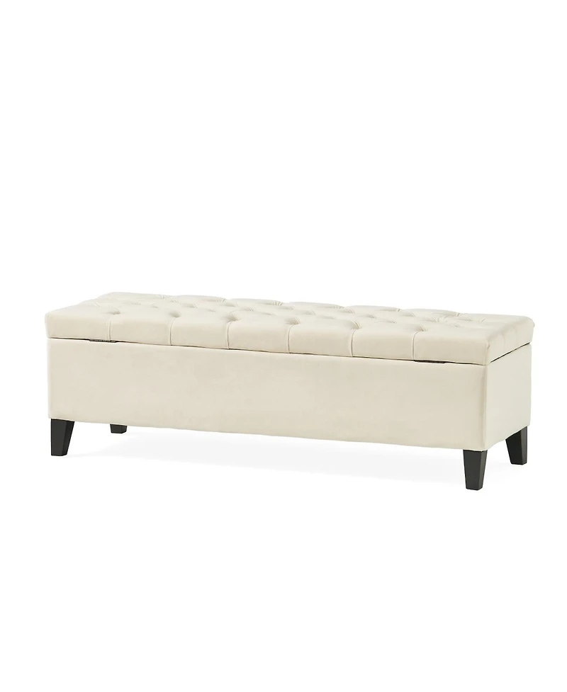 Streamdale Furniture Button Tufted and Diamond Stitched Storage Ottoman