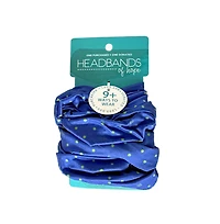 Headbands of Hope Women's Limited Edition Luxe Tube Turban - St. Baldrick's Blue Polka Dot