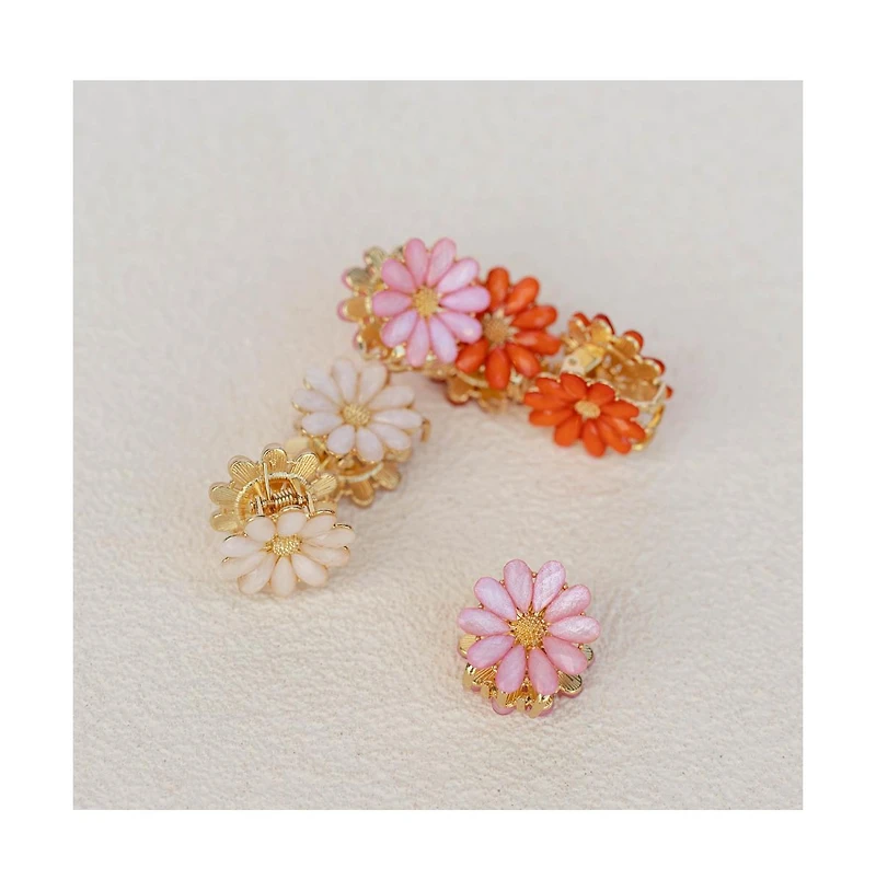 Headbands of Hope Women's Mini Claw Clip Set of 6 - Daisy Blooms