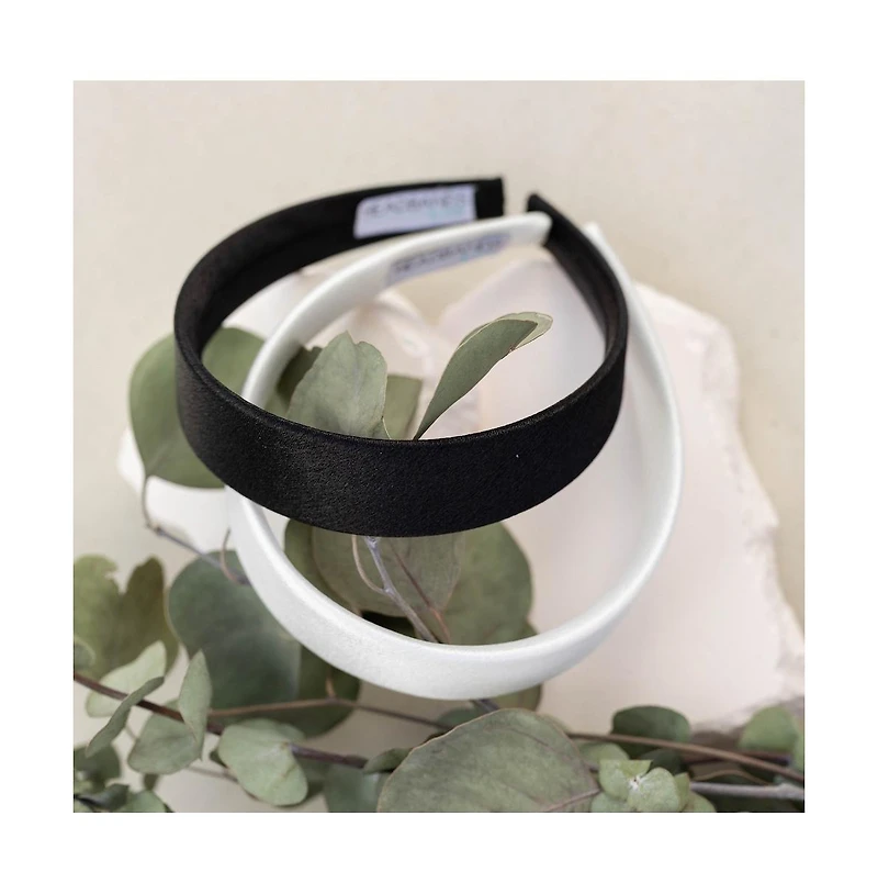 Headbands of Hope Women's Wide Headband Set - Black + White