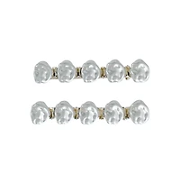 Headbands of Hope Women's Barrette Hair Clip Set of 2 - Pearl White