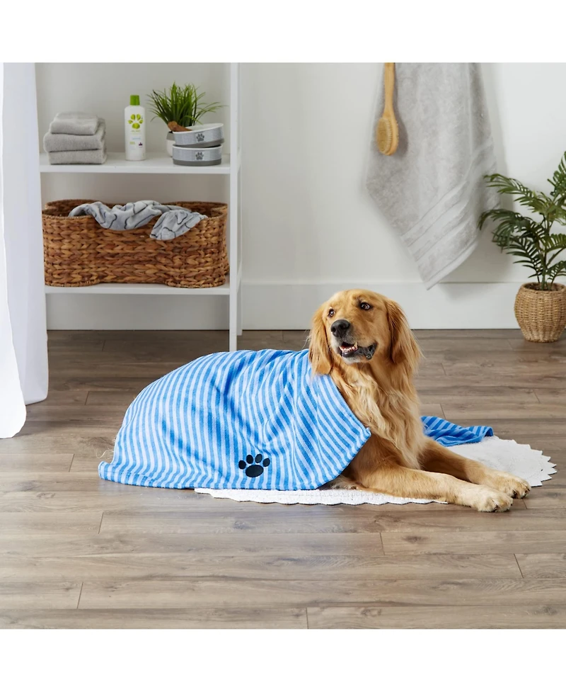 Aronkl Absorbent Microfiber Pet Towel Ultra Soft Machine Washable Lightweight Durable for Dogs Cats Grooming Travel