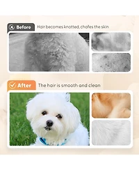Aronkl 2pcs Pet Bath Brush With Shampoo Dispenser Massage For Dogs Cats Easy Washing Short Long Hair Coarse Fine Teeth