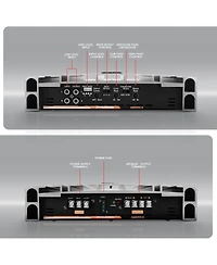 Pyle 5000 Watt 2 Channel Bridgeable Mosfet Amplifier - High Power, Car Audio