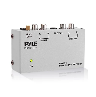 Pyle Ultra Compact Phono Turntable Preamp - Dc 12V Adapter Included