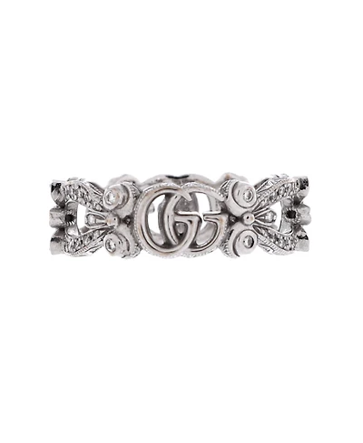 Pre-Owned Gucci Gg Flora Band Ring