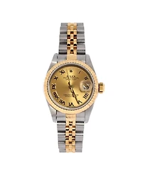Pre-Owned Rolex Oyster Perpetual Datejust Automatic Watch in Stainless Steel and Gold 26mm