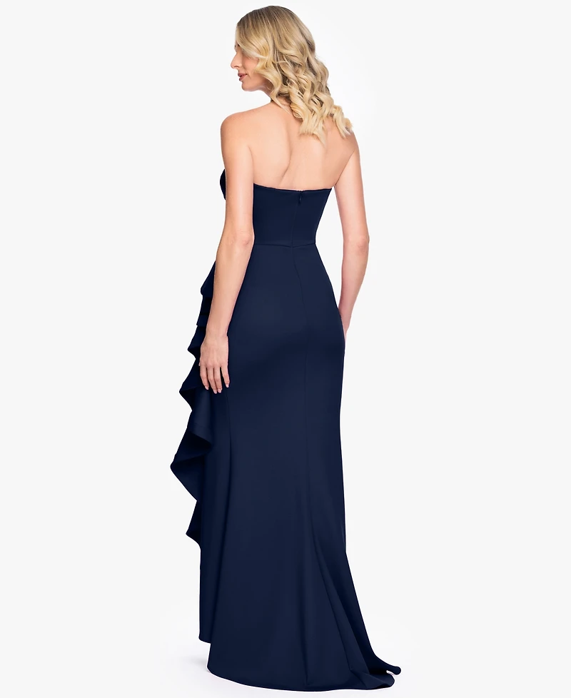 Betsy & Adam Women's Sleeveless Strapless Gown
